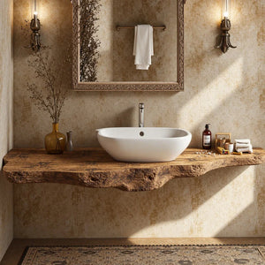 Wooden Floating Bathroom Vanity SILDTBRV089