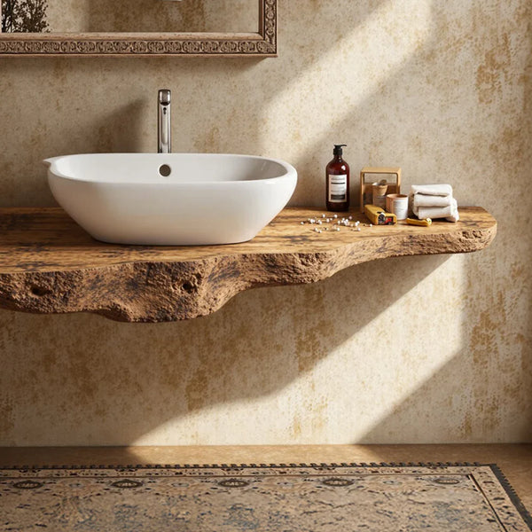 Wooden Floating Bathroom Vanity SILDTBRV089